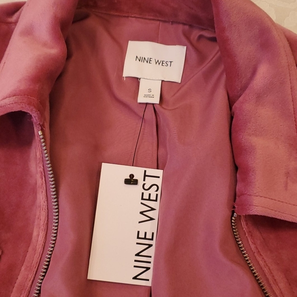 Women's jacket Nine West  size S pink Zip-up - Picture 7 of 10